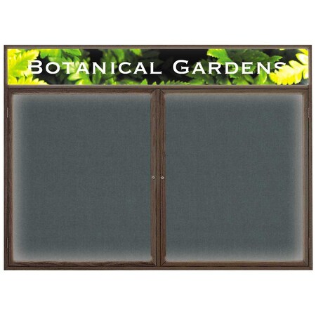 United Visual Products Open Faced Traditional Rounded Corkboard UV641ARC-SATIN-BLACK
